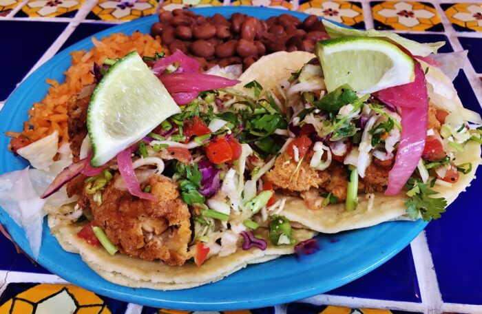 FRIED CHICKEN TACOS